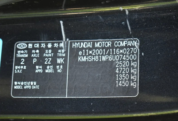 Hyundai Santa Fe cena 21400 przebieg: 239000, rok produkcji 2006 z Oleśnica małe 277